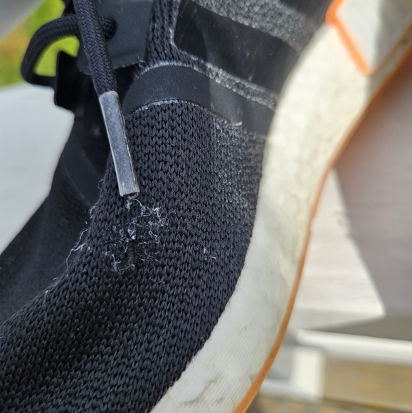 Adidas NMD R1 Running Sneakers Shoes Black Peach Size 9 - Picture 4 of 12